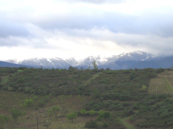 Vista de los Montes Aquilianos desde Ponferrada
